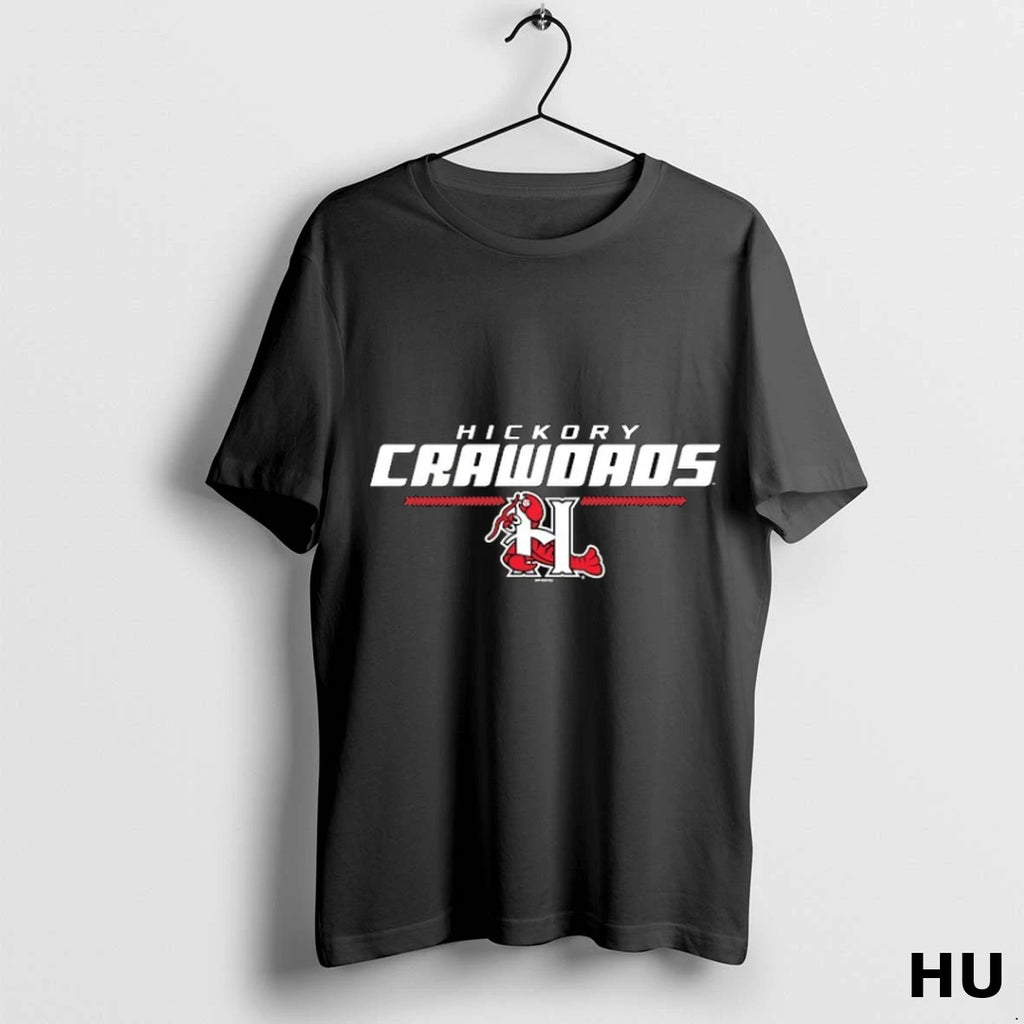 Official Hickory Crawdads Bern Military Green Softstyle T Shirt