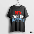 Official Red White And Blueberries 4th Of July America Political T Shirt Ht5r3b