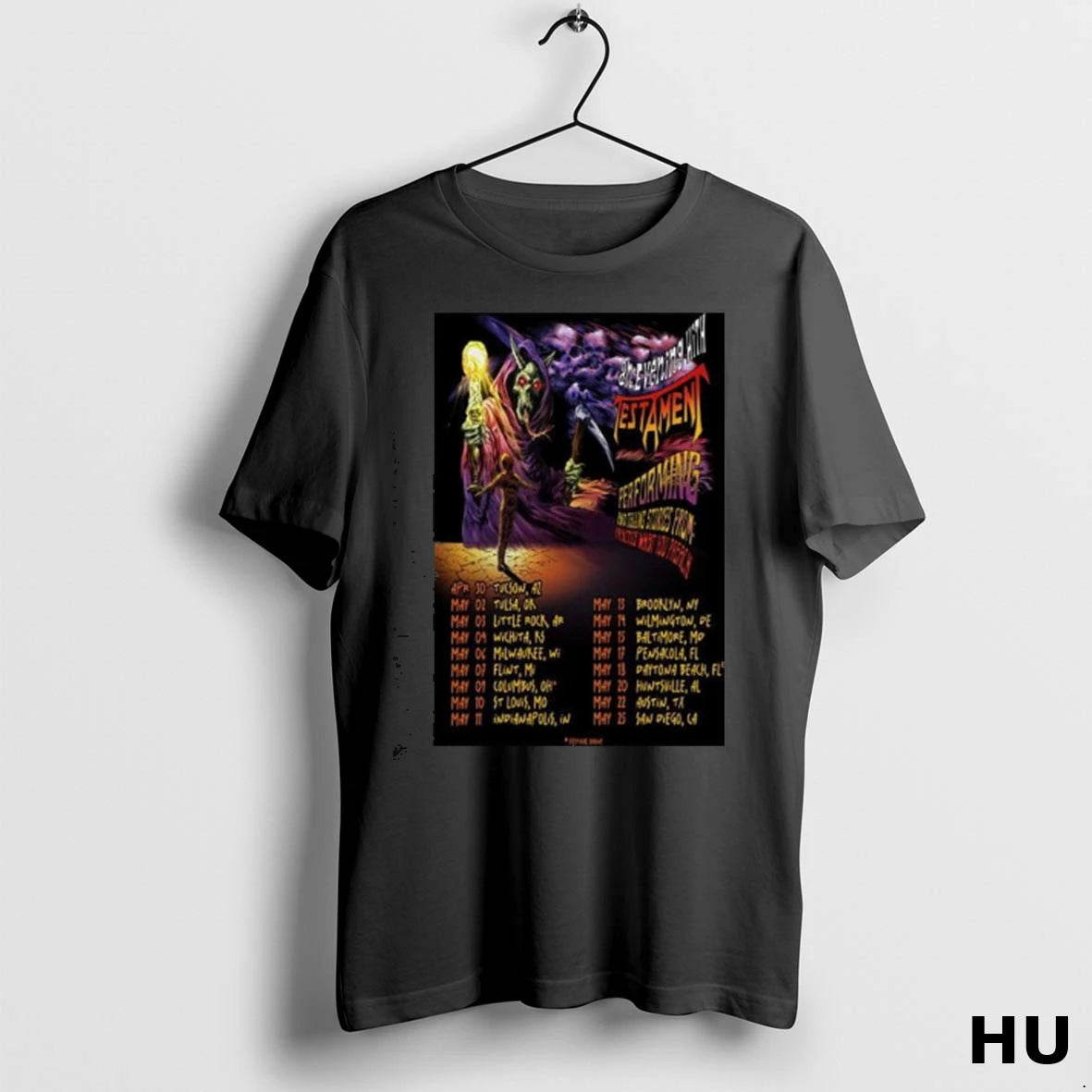 Official Testament An Evening Practice What You Preach Tour 2025 T Shirt Raywnz