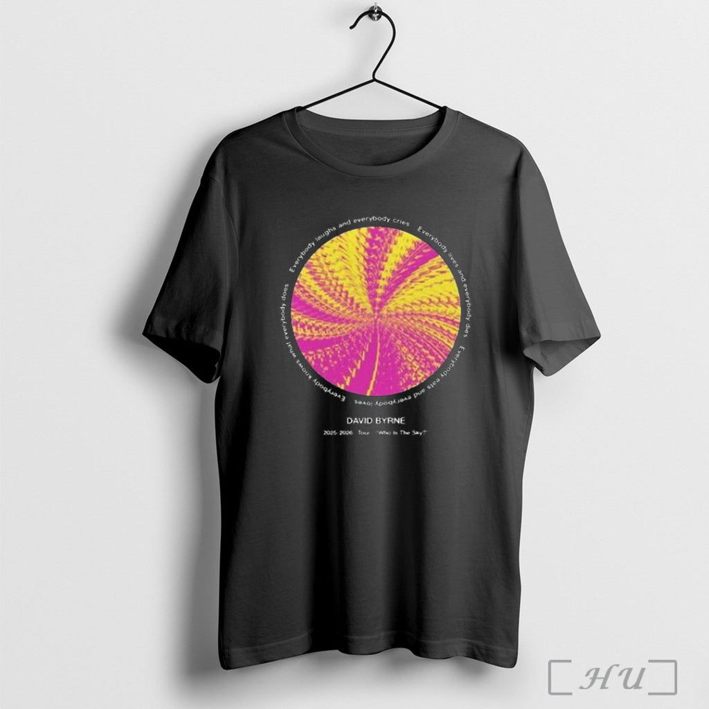 Officials 2025 2026 David Byrne Who Is The Sky Tour T Shirt