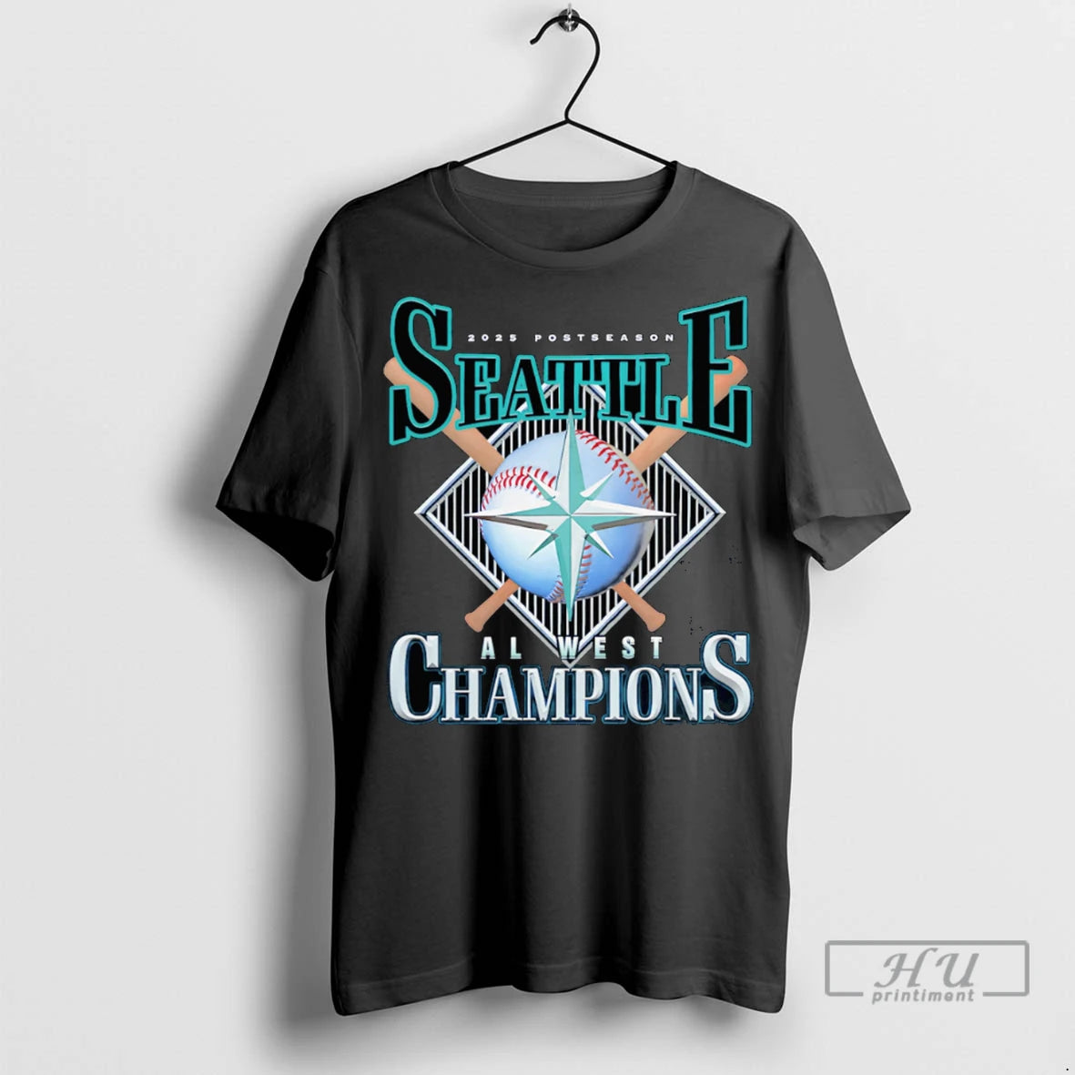 Officials 2025 Postseason Seattle Al West Champs T Shirt