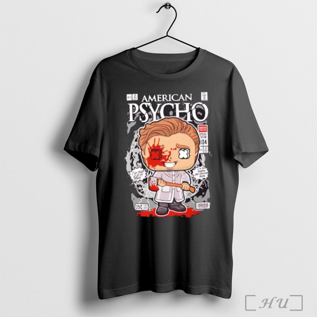 Officials American Psycho Patrick Bateman Horror T Shirt