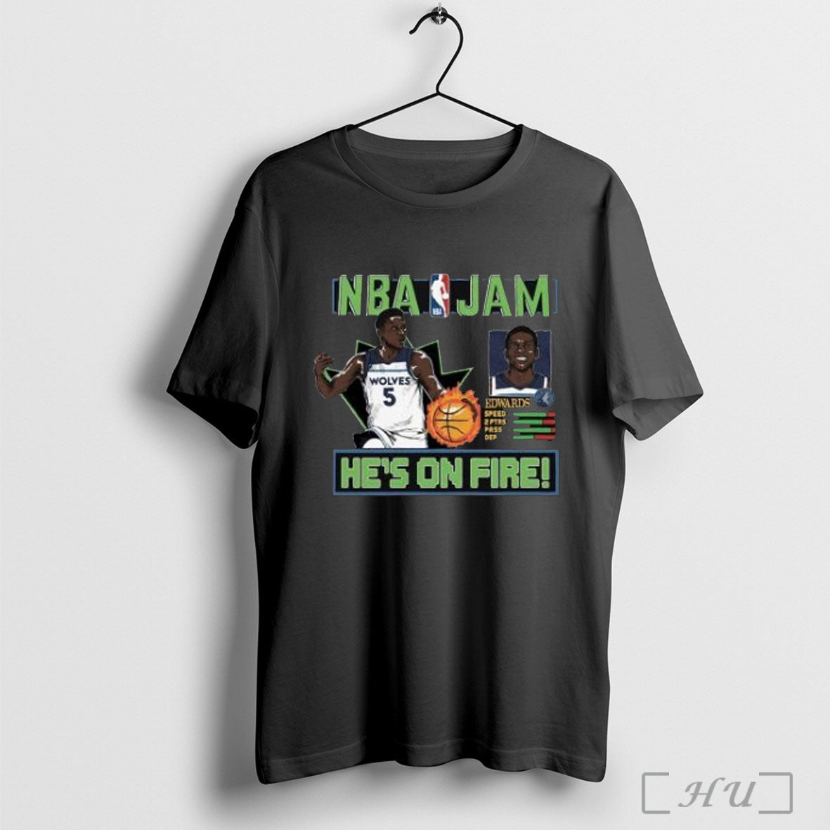 Officials Anthony Edwards Minnesota Timberwolves Nba Jam Expansion 2 0 Tri Blend T Shirt