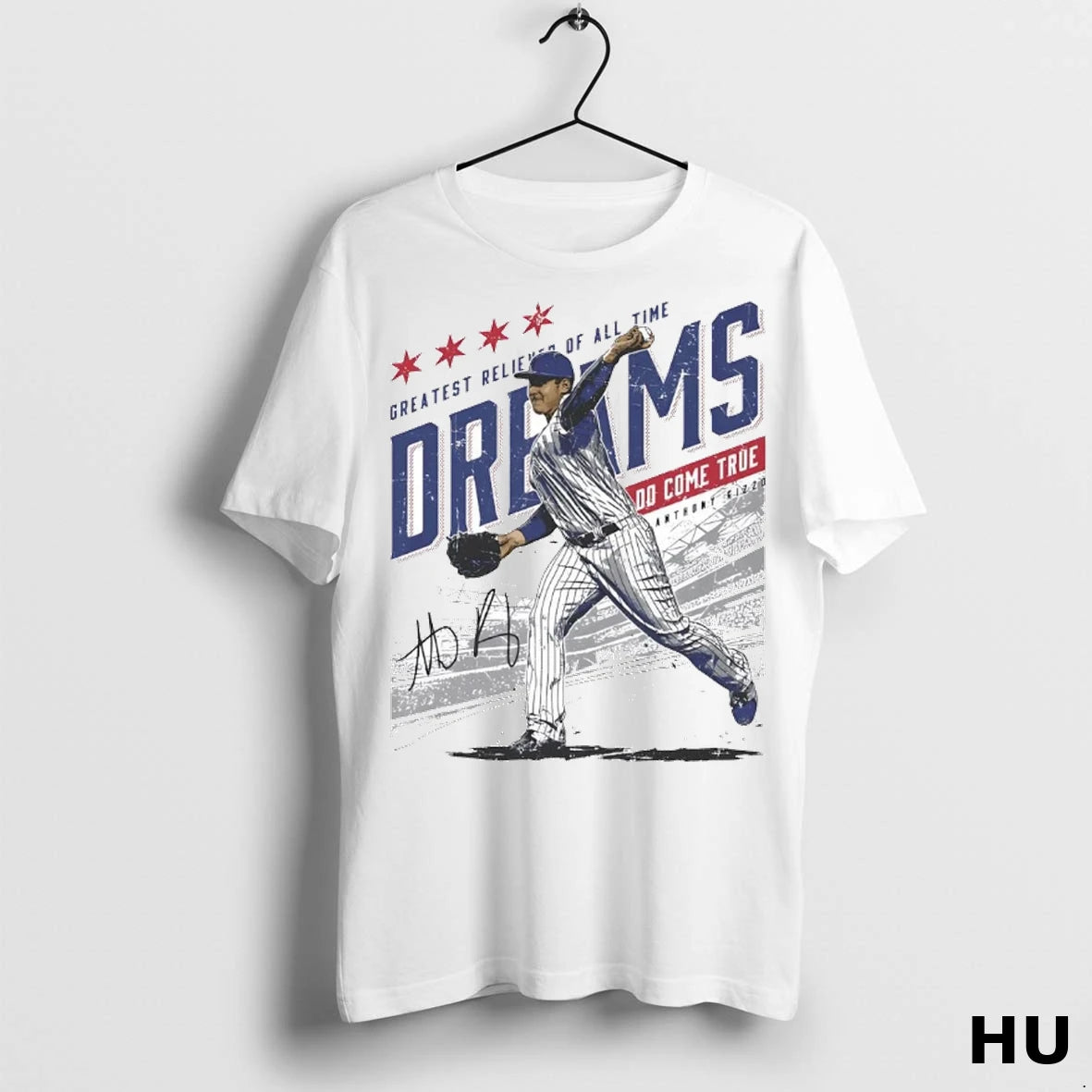 Officials Anthony Rizzo Greatest Reliever Of All Time Dreams T Shirt