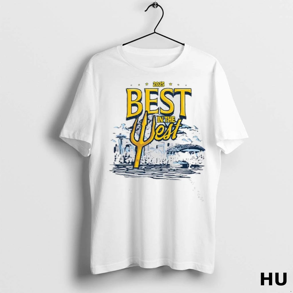 Officials Best In The West 2025 Seattle Mariners Ladies T Shirt