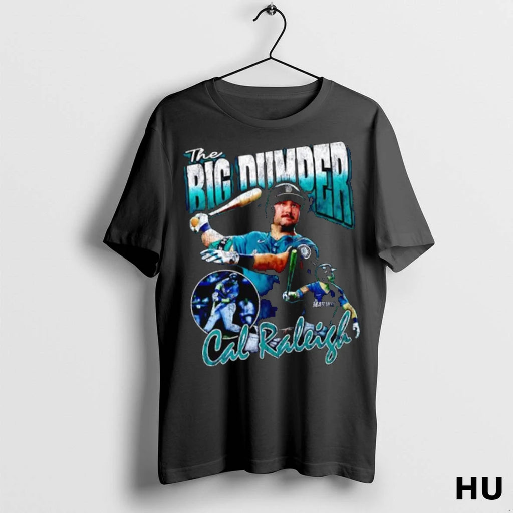 Officials Big Dumper Cal Raleigh Vintage Seattle Mariners Graphic T Shirt