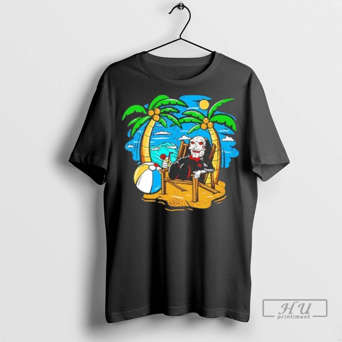 Officials Billy The Puppet Beach Chair Funny Halloween T Shirt