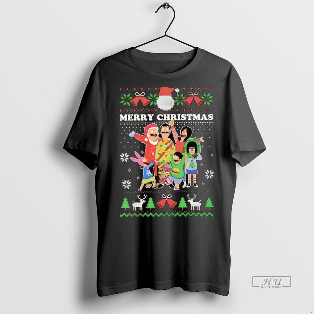 Officials Bobs Burgers Family Merry Christmas Premium Tee Shirt Sweater