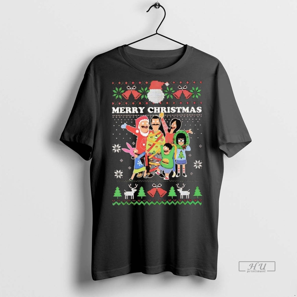 Officials Bobs Burgers Family Merry Ugly Christmas Premium Tee Shirt Sweater