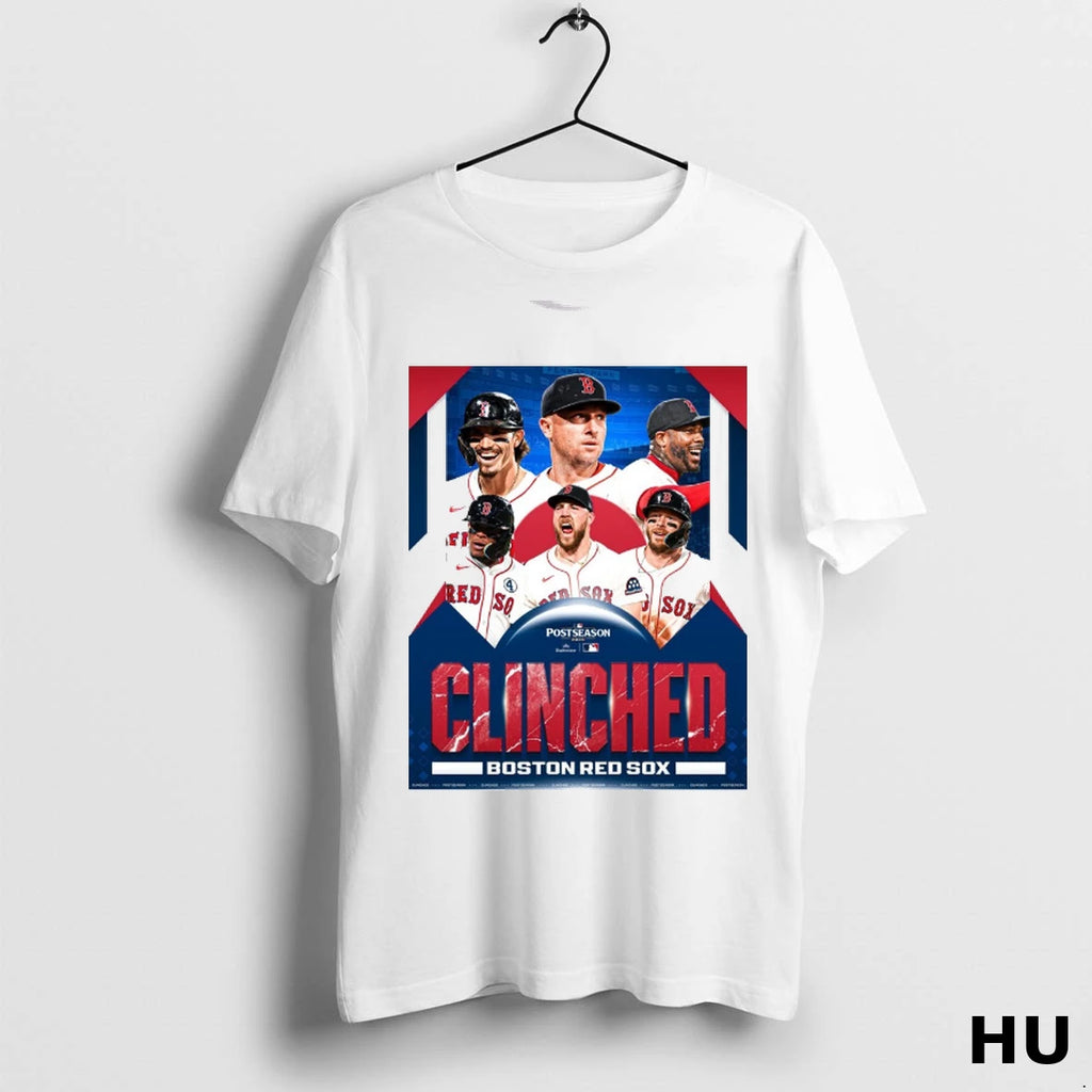 Officials Boston Red Sox Baseball Have Clinched 2025 Mlb Postseason T Shirt
