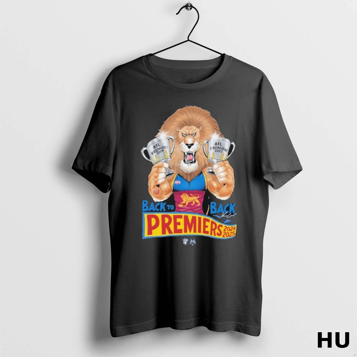 Officials Brisbane Lions Back 2 Back 2025 Afl Premiers Mark Knight T Shirt