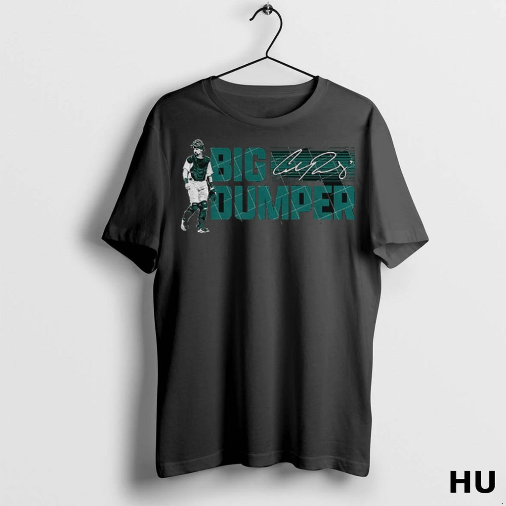 Officials Cal Raleigh Big Dumper Seattle Mariners Mlb Baseball 2025 Signature Vintage T Shirt