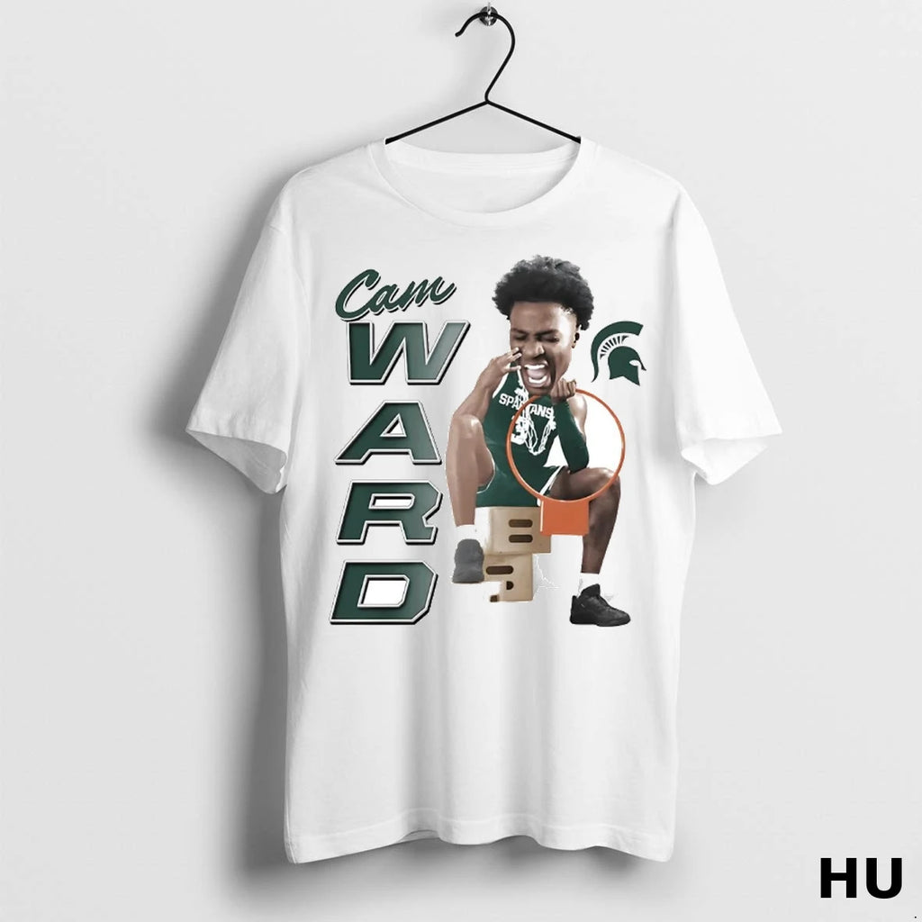Officials Cam Ward Big Head Caricature Michigan State T Shirt