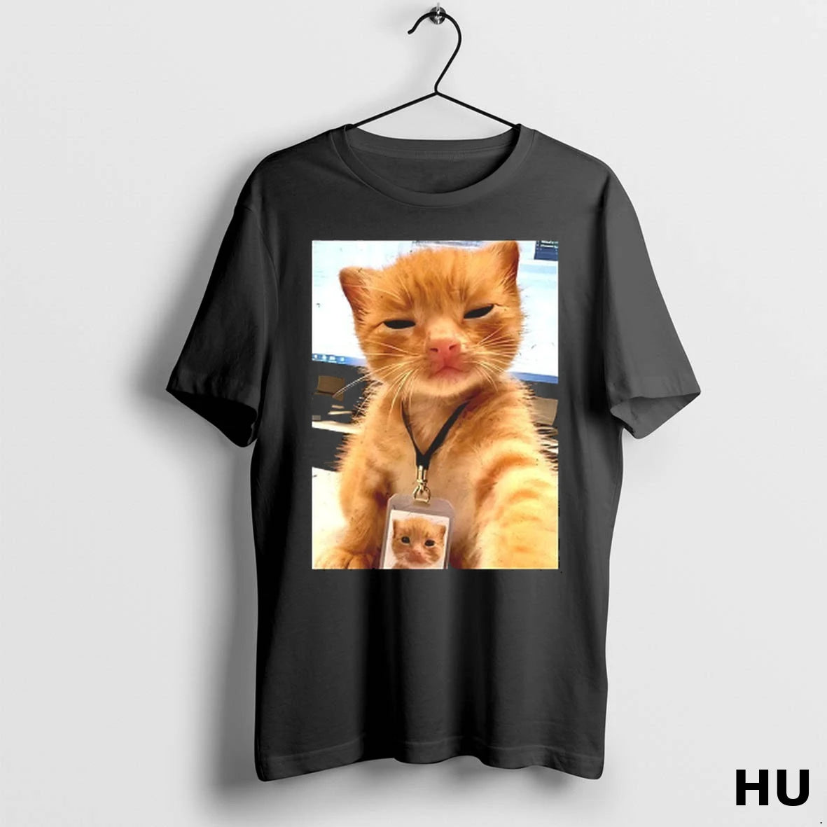 Officials Cat The Cute Orange Cat With An Id Badge T Shirt