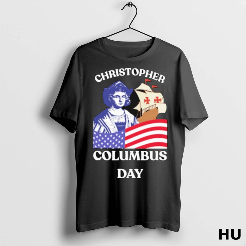 Officials Christopher Columbus Day American Flag T Shirt