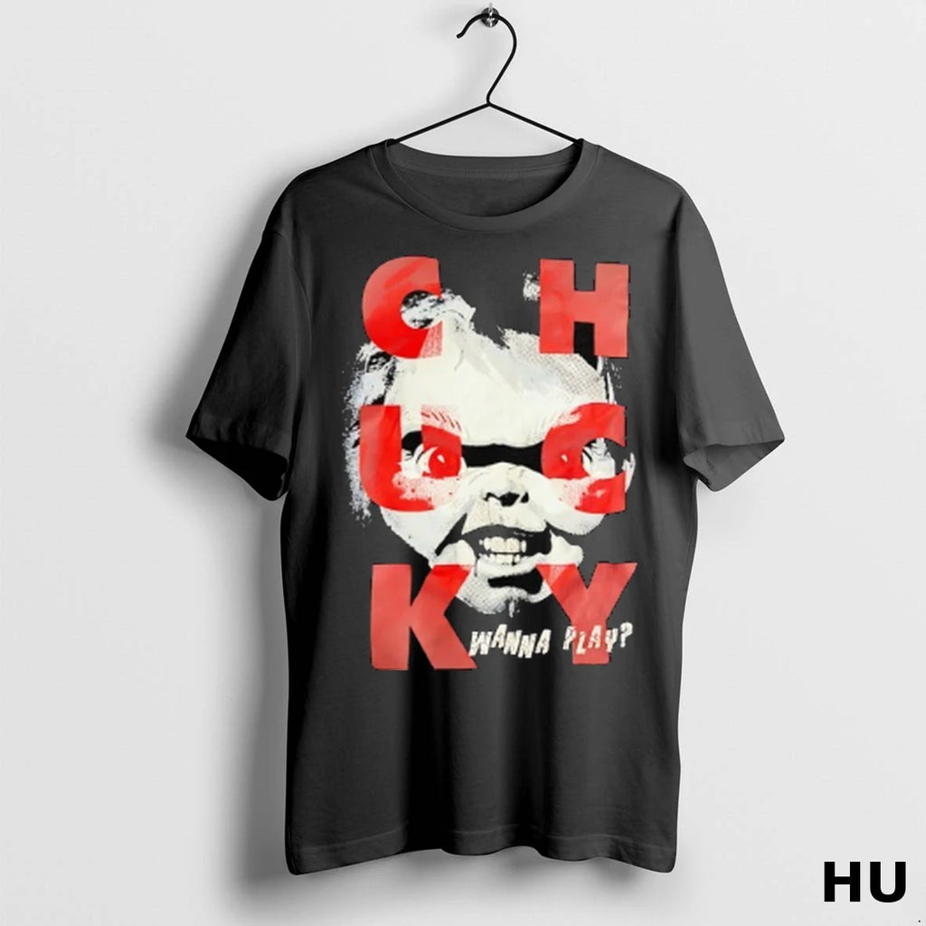Officials Chucky Wanna Play Horror Halloween T Shirt