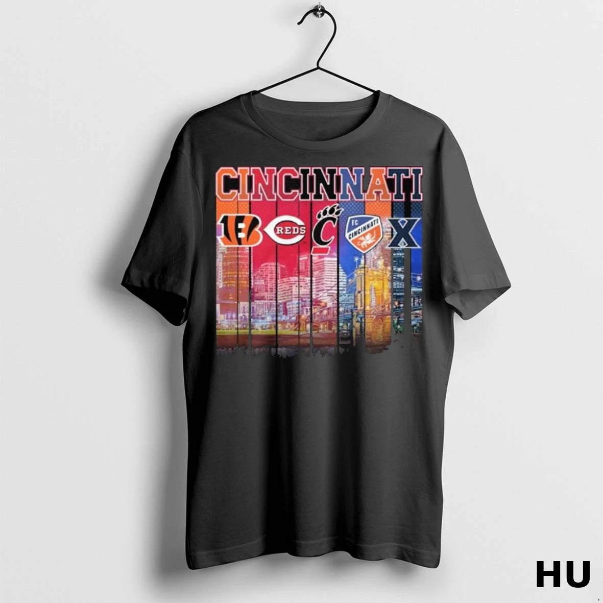 Officials Cincinnati City Sports Logo Skyline 2025 Long Sleve T Shirt
