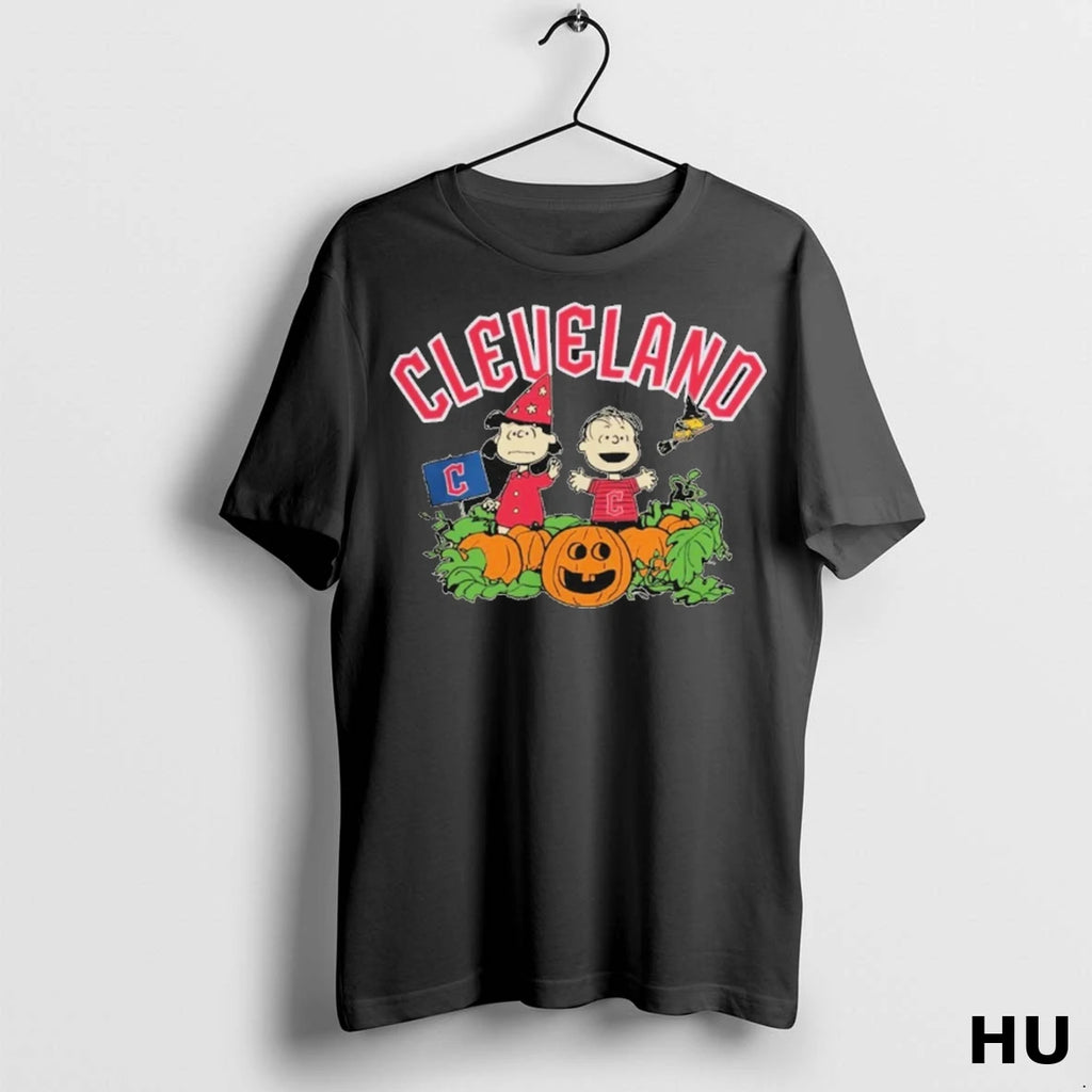 Officials Cleveland Guardians Peanuts Halloween Great Pumpkin Baseball T Shirt