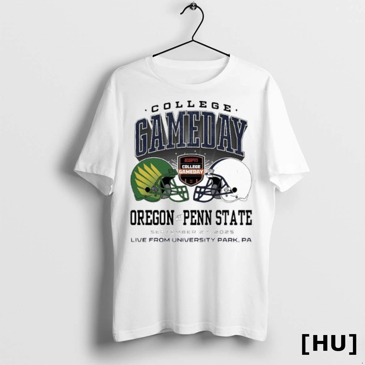 Officials College Gameday 2025 Oregon Vs Penn State Duel Helme T Shirt