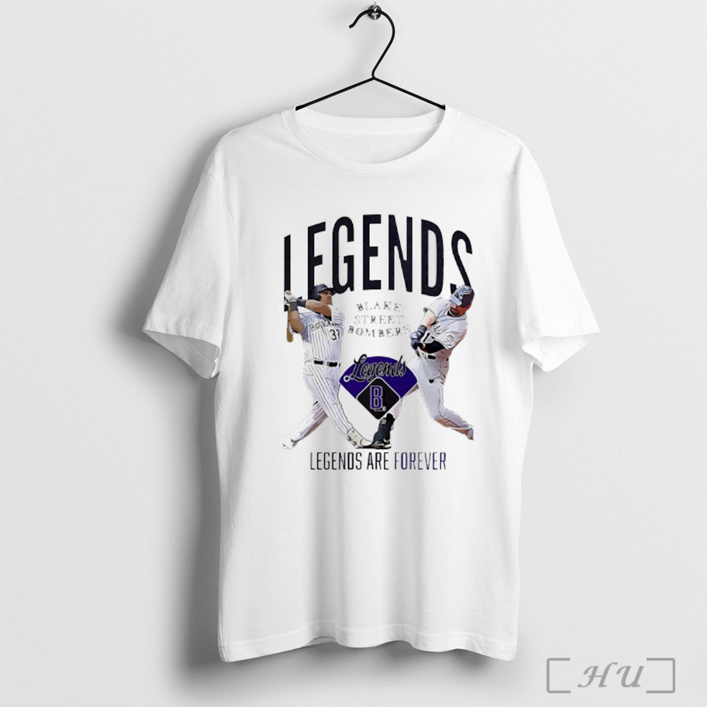 Officials Colorado Rockies Legends Are Forever Blake Street Bombers T Shirt