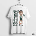 Officials Divine Collins Ugochukwu Big Head Caricature Michigan State T Shirt