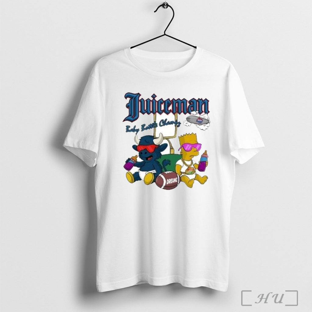 Officials Dreamz Exotic Pop Juiceman Baby Bottle Champs T Shirt