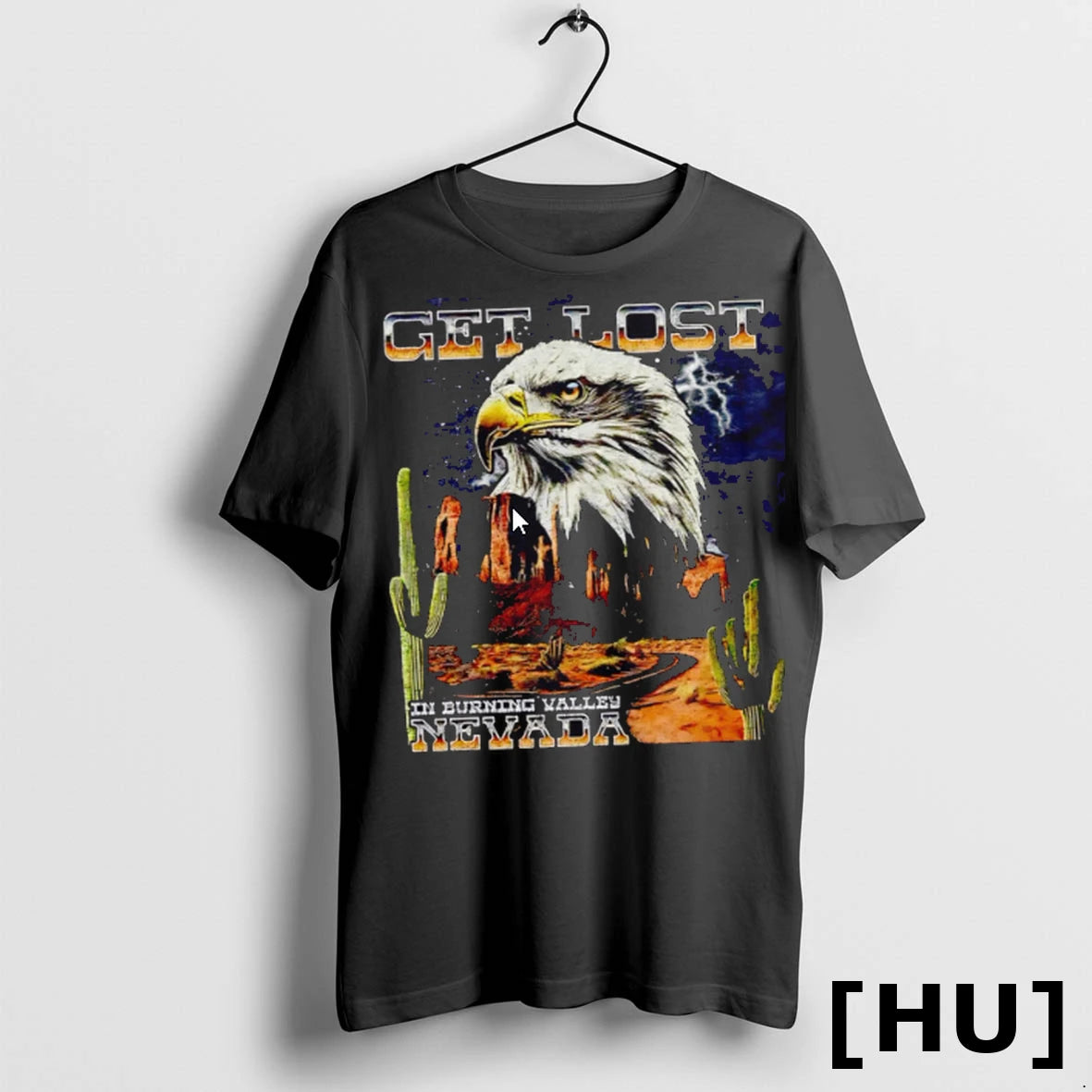 Officials Eagels Get Lost In Burning Valley Nevada Retro T Shirt