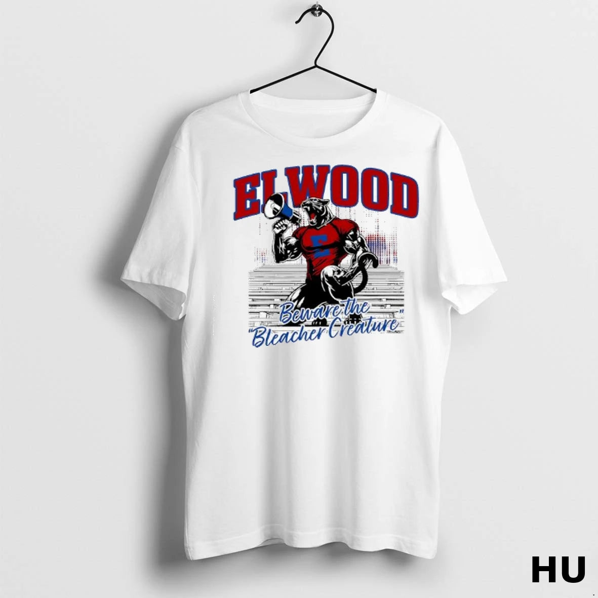 Officials Elwood Athletics Mascot Beware The Bleacher Creature Ladies T Shirt