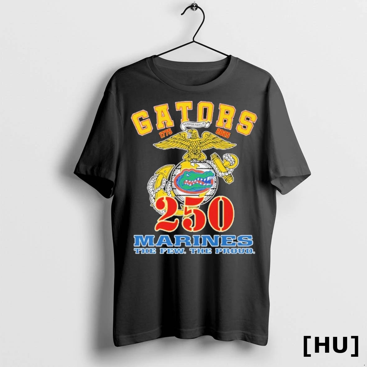 Officials Florida Gators 250th Anniversary 1775 2025 Marines The Few The Proud T Shirt