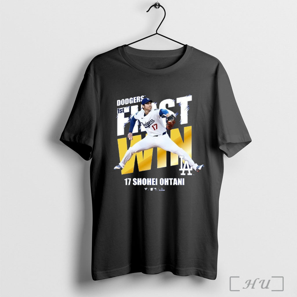 Officials Funny Shohei Ohtani Los Angeles Dodgers First Win Victory Commemorative Mlb 2025 Fan Gear