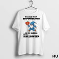 Officials Gnome Pumpkin Running From Responsibilities Is My Cardio Even On Halloween T Shirt