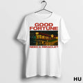 Officials Good Fortune Need A Miracle Dennys Logo Ladies T Shirt