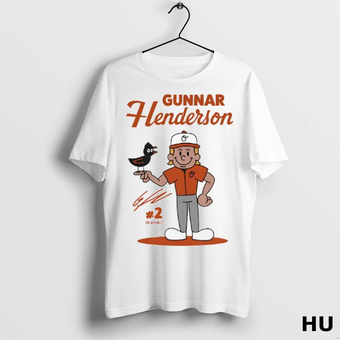 Officials Gunnar Henderson Baltimore Orioles Signature Ladies T Shirt