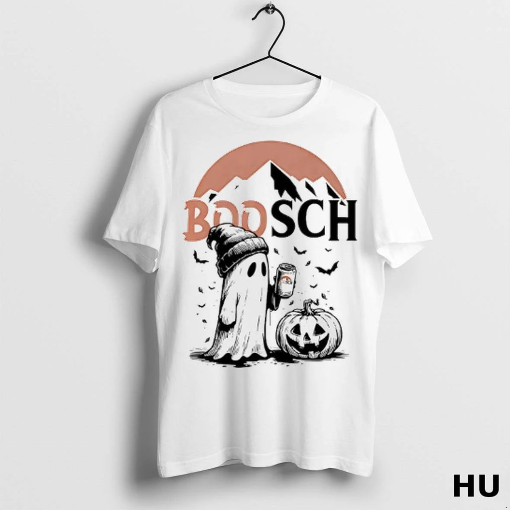 Officials Halloween Boosch Pumpkin Busch Beer Ghost T Shirt