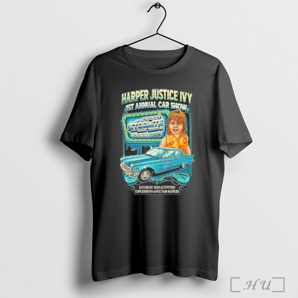 Officials Harper Justice Ivy 1st Anual Car Show 2025 T Shirt