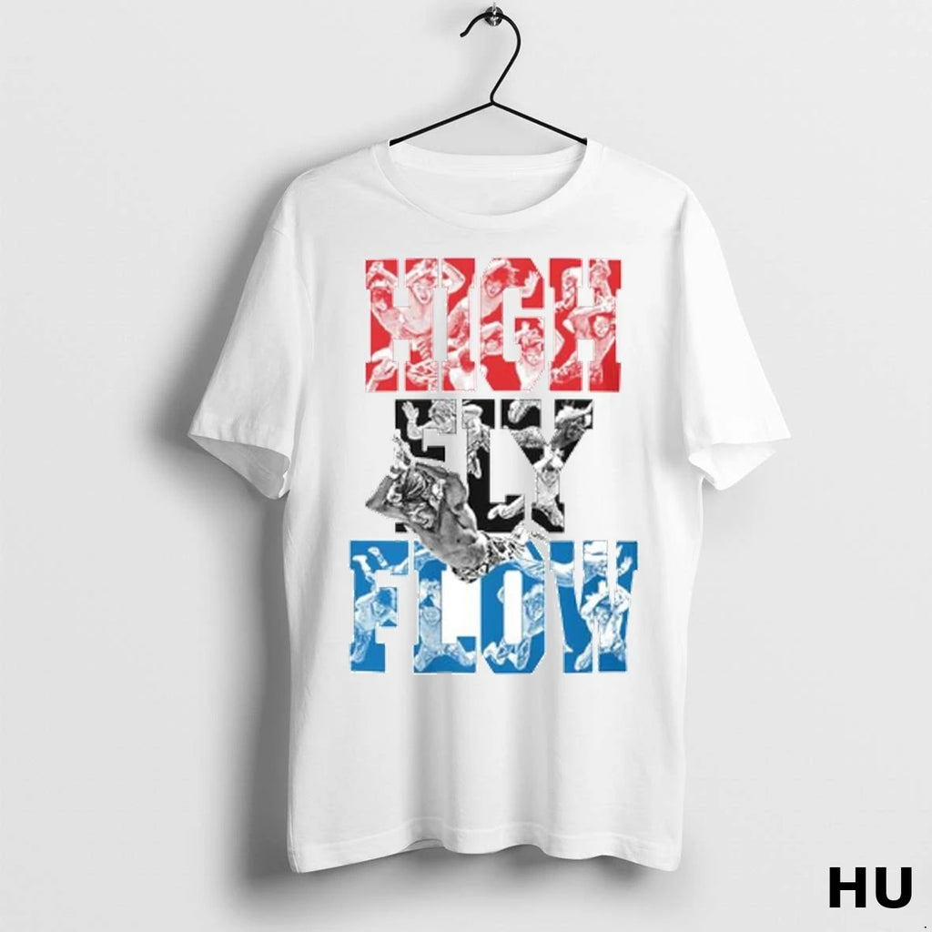 Officials Hiroshi Tanahashi High Fly Flow Ornaments T Shirt