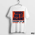 Officials Hoos Did It Again Virginia Cavaliers 46 38 T Shirt