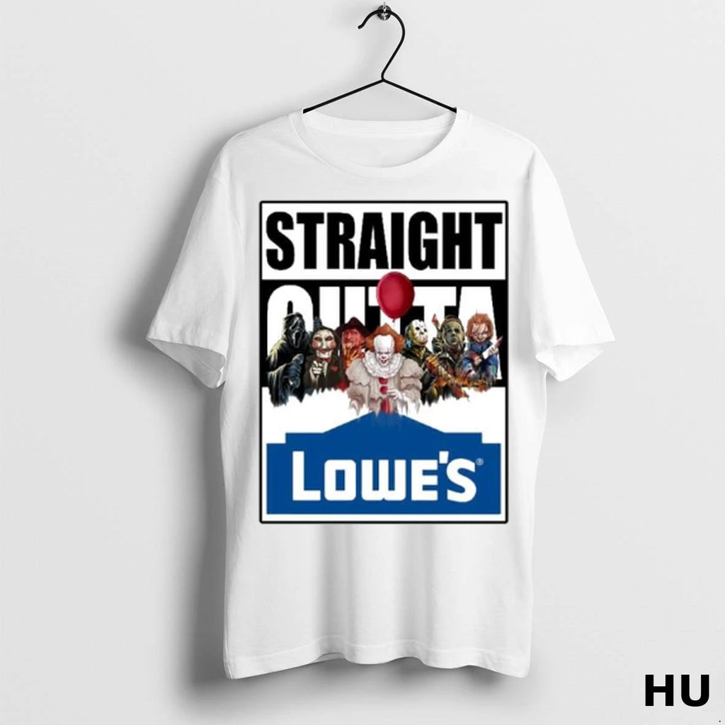 Officials Horror Characters X Lowes Straight Outta Ornaments T Shirt