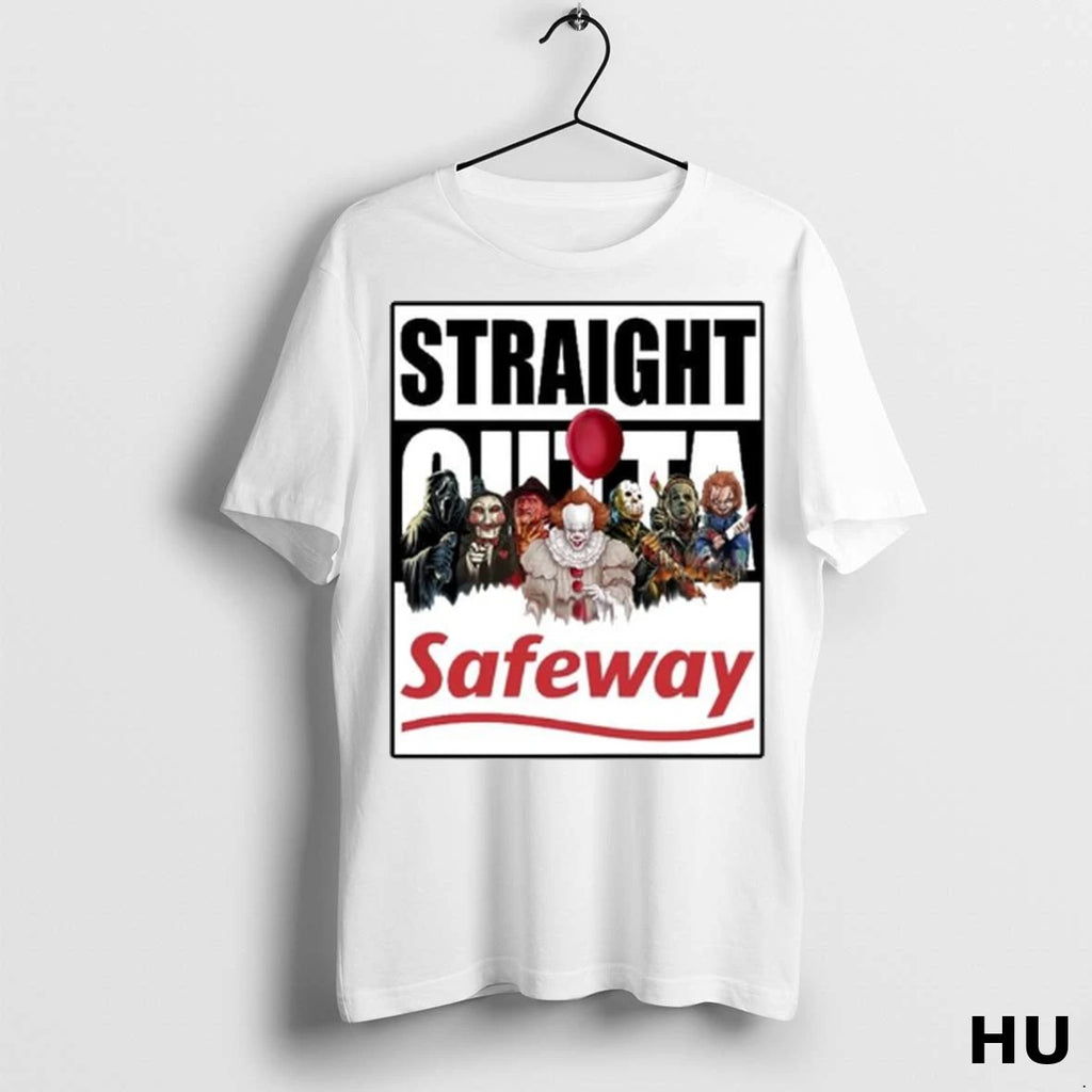 Officials Horror Characters X Safeway Straight Outta Ornaments T Shirt