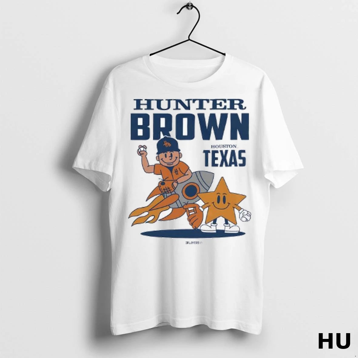 Officials Hunter Brown Houston Texas Mascot Logo Ladies T Shirt