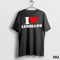 Officials I Love Lesbians Heart T Shirt