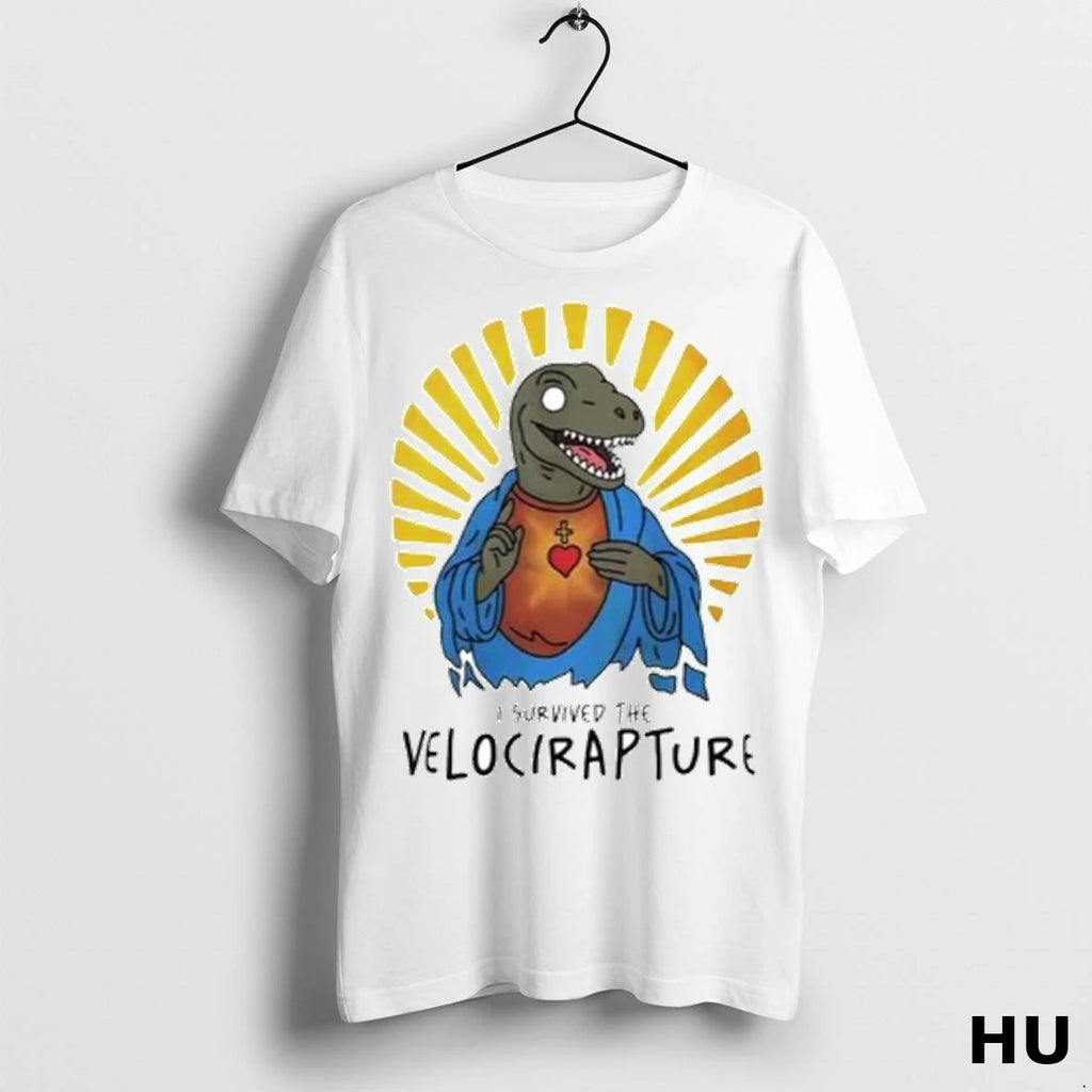 Officials I Survived The Velocirapture Raptor Jesus Ornaments T Shirt