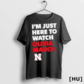 Officials Im Just Here To Watch Olivia Mauch Nebraska Womens Volleyball T Shirt