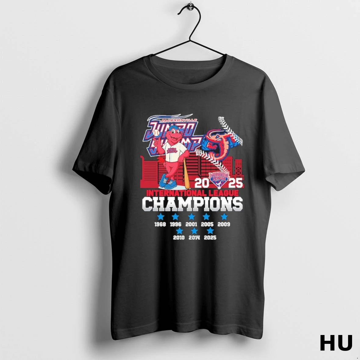 Officials Jacksonville Jumbo Shrimp Mascot 2025 International League Champions T Shirt