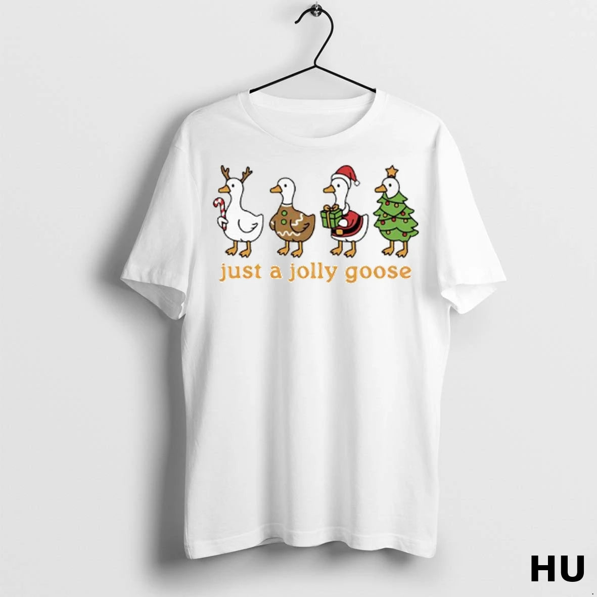 Officials Just A Jolly Goose Christmas Ladies T Shirt