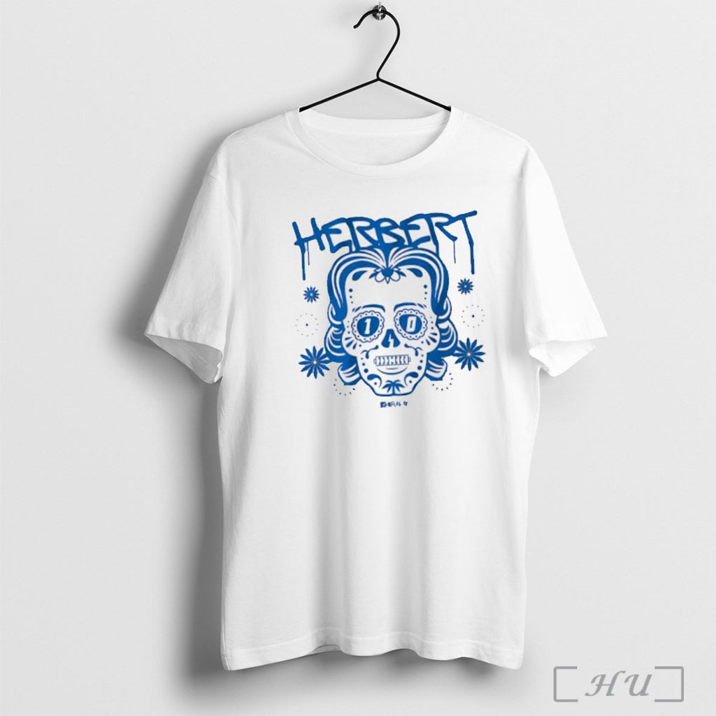 Officials Justin Herbert Sugar Skull Remix T Shirt