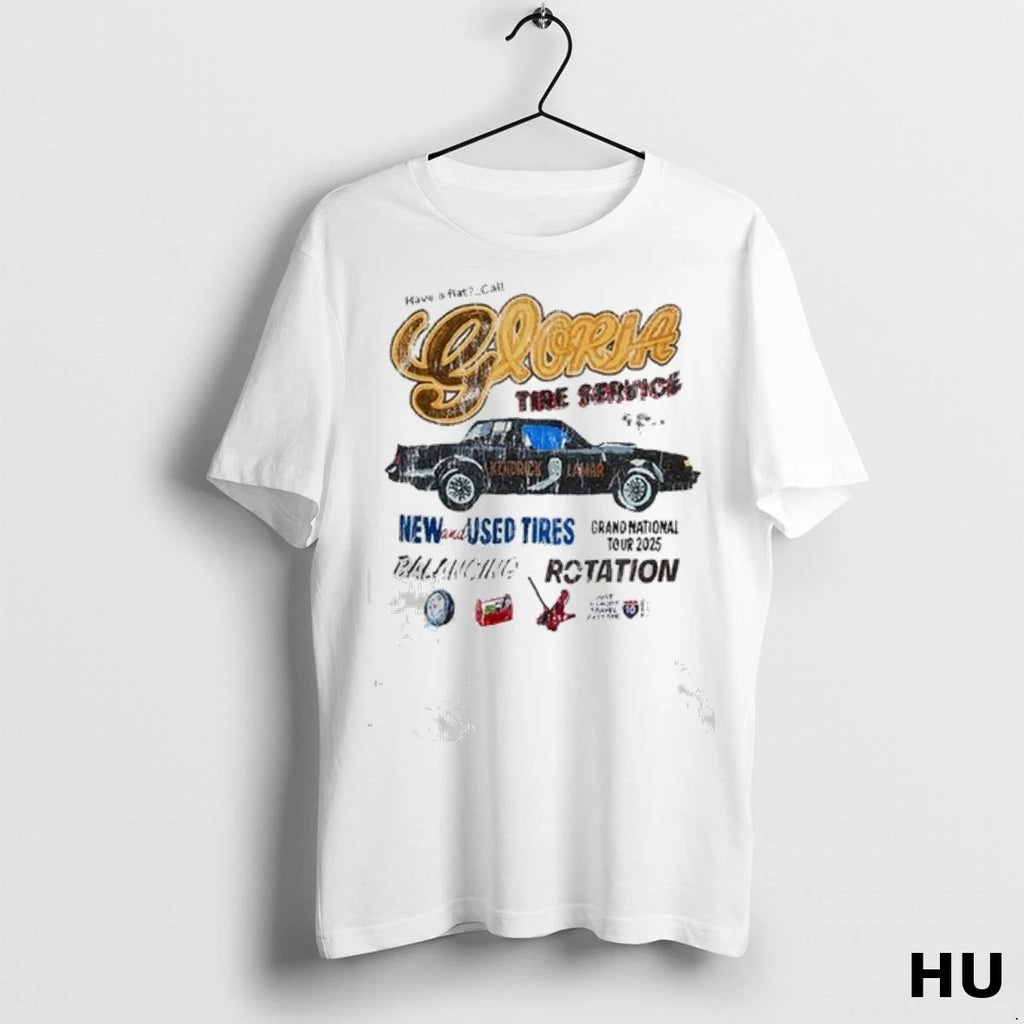 Officials Kendrick Lamar Gloria Tire Service Latam Ladies T Shirt