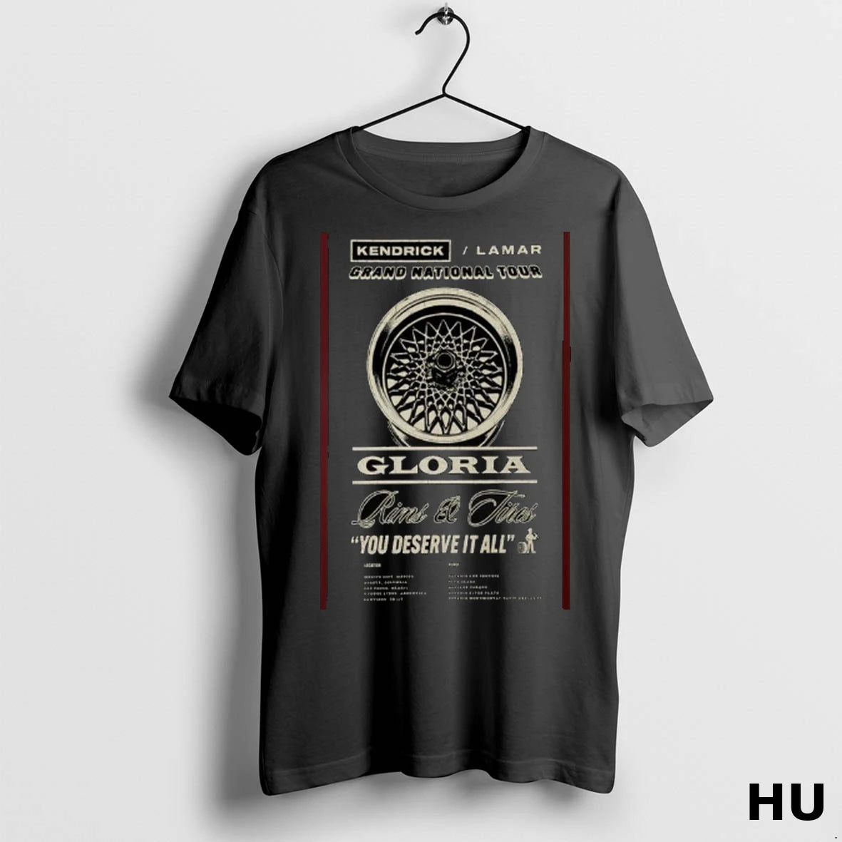Officials Kendrick Lamar Grand National Tour 2025 Long Sleve T Shirt