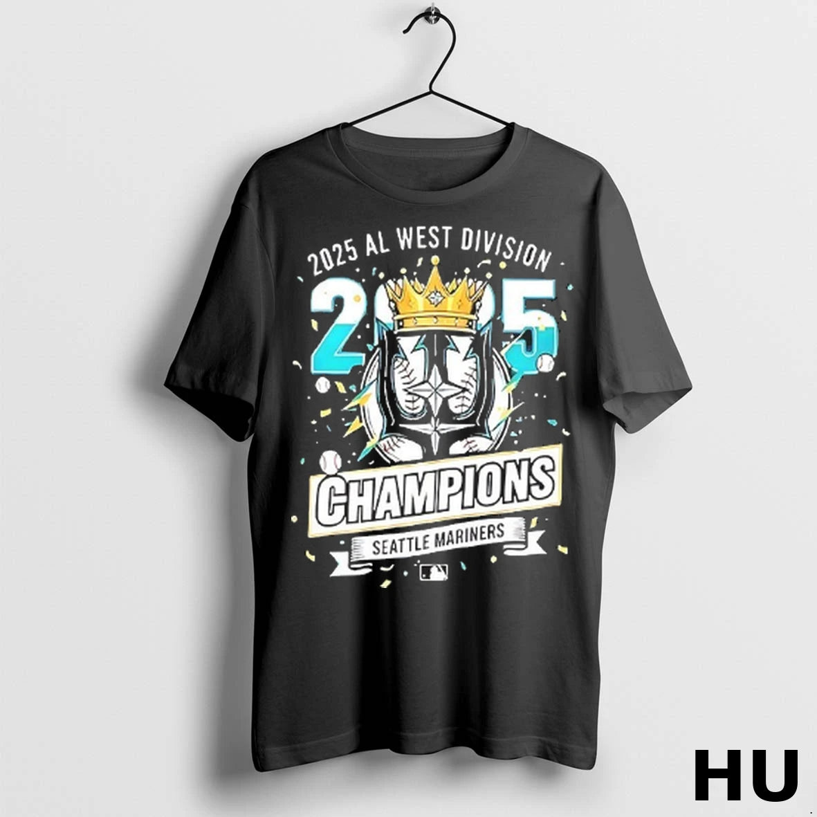 Officials King Seattle Mariners 2025 Al West Division Champions T Shirt
