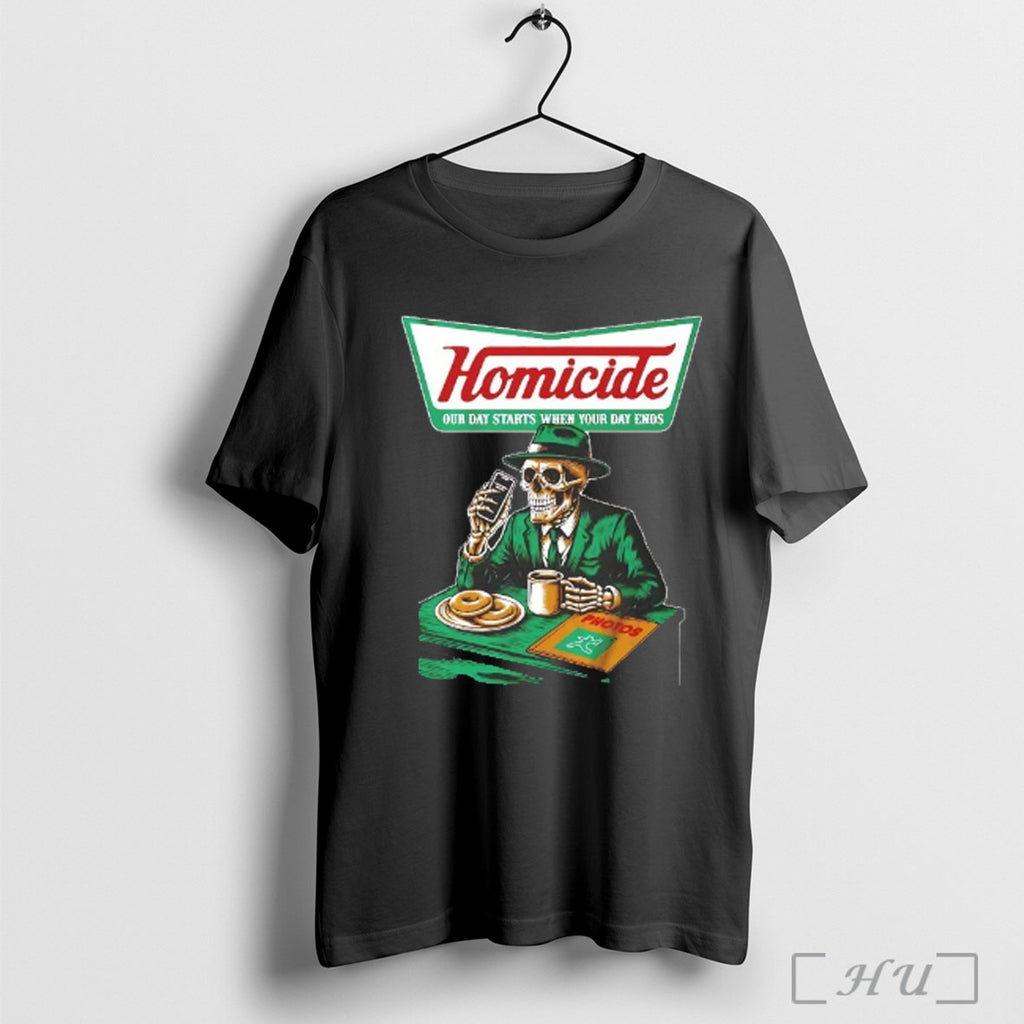 Officials Krispy Kreme Homicide Our Day Starts When Your Day Ends T Shirt